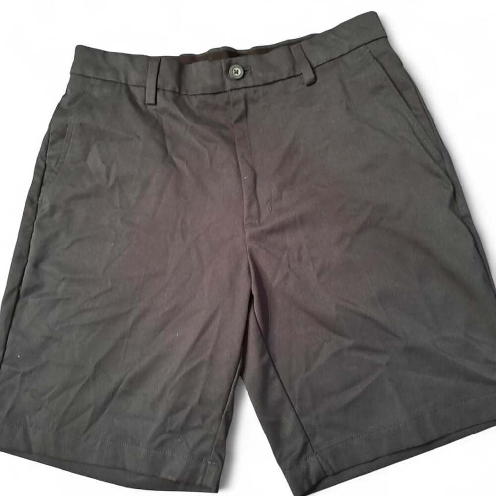 Amazon Essentials Men's Navy Flat Front Chino Shorts Size 32